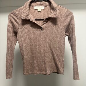 Monteau Taupe Knit Top